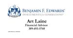 Logo for Benjamin F Edwards, Art Laine