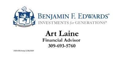 Logo for sponsor Benjamin F Edwards, Art Laine